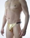 Erkek Gold Lame Brazillian Slip İç Çamaşırı (DM301132)