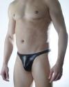 Erkek Siyah Lame Brazillian Slip İç Çamaşırı (DM301133)