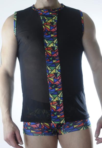 Erkek Transparan Renki Atlet Boxer Takımı (DM301190)